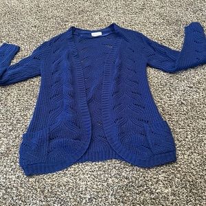Blue cardigan